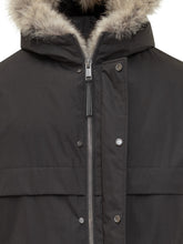 YVES SALOMON - Yves Salomon Parka Nero con Cappuccio in Pelliccia - Nero | Lidia Shopping ® | Official Website