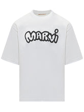 MARNI - T-shirt con Logo Marni - Bianco | Lidia Shopping | Official Website