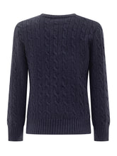 POLO RALPH LAUREN KIDS - Maglione Polo Ralph Lauren con Logo Ricamato - Blu - LIDIASHOPPING® - Official Website