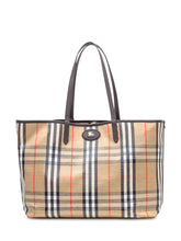BURBERRY - Borsa Tote a Quadri Burberry - Marrone - LIDIASHOPPING® - Official Website