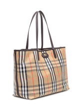 BURBERRY - Borsa Tote a Quadri Burberry - Marrone - LIDIASHOPPING® - Official Website