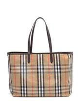 BURBERRY - Borsa Tote a Quadri Burberry - Marrone - LIDIASHOPPING® - Official Website
