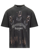 REPRESENT - Cotton T-Shirt With Graphic Print - Black - LIDIASHOPPING® - Official Website
