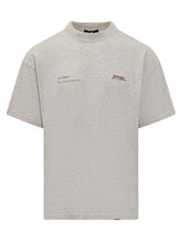 REPRESENT - Cotton T-Shirt With Minimal Print - Grey - LIDIASHOPPING® - Official Website
