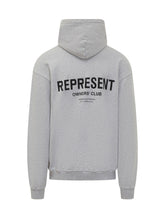 REPRESENT - Felpa Con Cappuccio E Logo Ricamato - Grigio | Lidia Shopping ® | Official Website