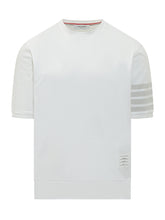 THOM BROWNE - T-Shirt Garment Dyed - Bianco | Lidia Shopping | Official Website