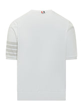 THOM BROWNE - T-Shirt Garment Dyed - Bianco | Lidia Shopping | Official Website