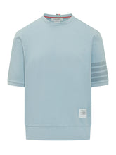 THOM BROWNE - T-Shirt Garment Dyed - Blu | Lidia Shopping ® | Official Website