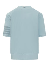 THOM BROWNE - Garment Dyed Short-Sleeve T-Shirt - Blue - LIDIASHOPPING® - Official Website