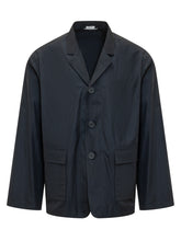 THOM BROWNE - Packable Jacket with Pockets and Buttons - Blue - LIDIASHOPPING® - Official Website