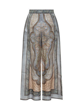 ZIMMERMANN - Pantaloni Ampi in Chiffon con Stampa Paisley - Multicolore | Lidia Shopping ® | Official Website