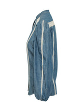 ZIMMERMANN - Camicia in Denim con Inserti in Pizzo - Blu | Lidia Shopping | Official Website