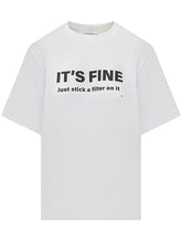 VICTORIA BECKHAM - Oversized Graphic Print T-Shirt - White - LIDIASHOPPING® - Official Website