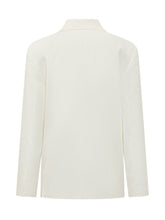 VICTORIA BECKHAM - Tailored Jacket With Classic Lapels - White - LIDIASHOPPING® - Official Website