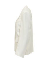 VICTORIA BECKHAM - Tailored Jacket With Classic Lapels - White - LIDIASHOPPING® - Official Website