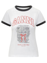 GANNI - Basic Margot Kitty - White - LIDIASHOPPING® - Official Website
