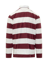 POLO RALPH LAUREN - Polo Ralph Lauren Striped Rugby Shirt - Red - LIDIASHOPPING® - Official Website