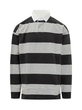 POLO RALPH LAUREN - Polo Ralph Lauren Maglia Rugby a Righe - Nero - LIDIASHOPPING® - Official Website