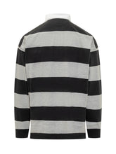 POLO RALPH LAUREN - Polo Ralph Lauren Maglia Rugby a Righe - Nero - LIDIASHOPPING® - Official Website