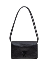 AMI ALEXANDRE MATTIUSSI - Voulez Vous Wallet Bag with Strap - Black - LIDIASHOPPING® - Official Website