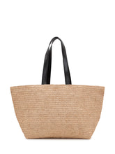 AMI ALEXANDRE MATTIUSSI - Borsa Ami de Coeur Tote in Paglia con Logo - Beige | Lidia Shopping | Official Website