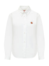KENZO - Kenzo Cotton Shirt With Boke Flower - White - LIDIASHOPPING® - Official Website
