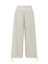 KENZO - Pantaloni Cargo con Vita Elasticizzata - Bianco - LIDIASHOPPING® - Official Website