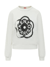 KENZO - Classic Sweatshirt with Logo Print - White - LIDIASHOPPING® - Official Website