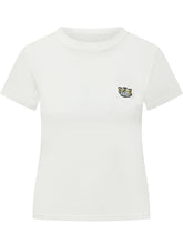 KENZO - Classic T-Shirt with Tiger Head Patch - White - LIDIASHOPPING® - Official Website