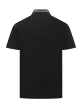 VERSACE - Piqué Polo Shirt With Embroidered Details - Black - LIDIASHOPPING® - Official Website