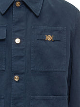 VERSACE - Utility Jacket With Pockets - Blue - LIDIASHOPPING® - Official Website