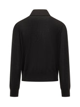 VERSACE - Knit Sweater With Buttons - Black - LIDIASHOPPING® - Official Website