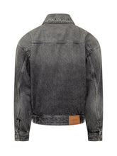 VERSACE - Denim Blouson Jacket - Black - LIDIASHOPPING® - Official Website