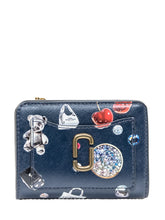 MARC JACOBS - Portafoglio Compatto Stampa Grafica - Blu - LIDIASHOPPING® - Official Website