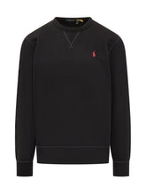 POLO RALPH LAUREN - Cotton Crewneck Sweatshirt - Black - LIDIASHOPPING® - Official Website