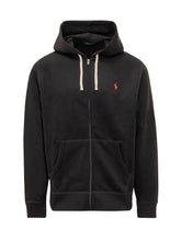 POLO RALPH LAUREN - Felpa Con Cappuccio E Zip - Nero - LIDIASHOPPING® - Official Website