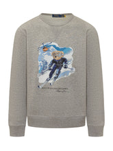 POLO RALPH LAUREN - Sweatshirt With Skier Bear Print - Grey - LIDIASHOPPING® - Official Website