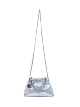 STELLA MCCARTNEY - Borsa Falabella Mini con Coulisse - Argento | Lidia Shopping ® | Official Website
