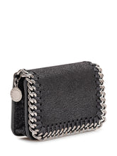 STELLA MCCARTNEY - Portacarte Falabella - Nero | Lidia Shopping | Official Website