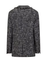 MSGM - MSGM Tweed Blazer with Frayed Edges - Black - LIDIASHOPPING® - Official Website