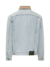 DROLE DE MONSIEUR - Denim Jacket With Contrast Collar - Blue - LIDIASHOPPING® - Official Website
