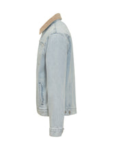 DROLE DE MONSIEUR - Denim Jacket With Contrast Collar - Blue - LIDIASHOPPING® - Official Website
