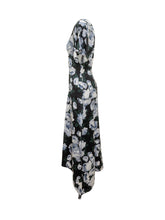 STELLA MCCARTNEY - Asymmetric Floral Midi Dress - Multicolor - LIDIASHOPPING® - Official Website