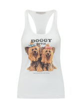 STELLA MCCARTNEY - Graphic Print Tank Top - White - LIDIASHOPPING® - Official Website