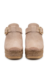 STELLA MCCARTNEY - Clog Gala in Suede con Zeppa - Beige - LIDIASHOPPING® - Official Website