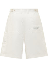 GIVENCHY - Bermuda Cargo Uomo - White - LIDIASHOPPING® - Official Website