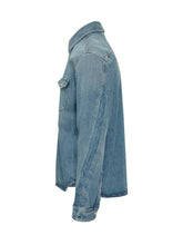 GIVENCHY - Denim Shirt With Pockets - Blue - LIDIASHOPPING® - Official Website