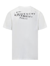 GIVENCHY - T-shirt Logo Distressed - Bianco | Lidia Shopping | Official Website