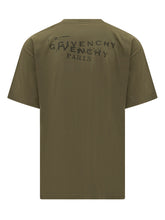 GIVENCHY - T-Shirt Logo Distressed - Verde | Lidia Shopping | Official Website