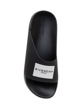 GIVENCHY - Sandali Slide con Logo - Nero - LIDIASHOPPING® - Official Website